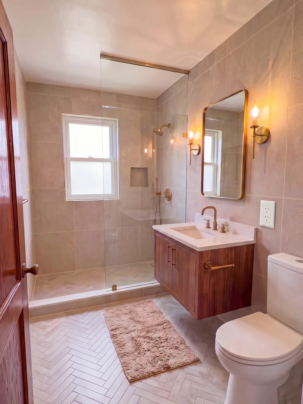 Baño terminado en Recoleta, después de la remodelación