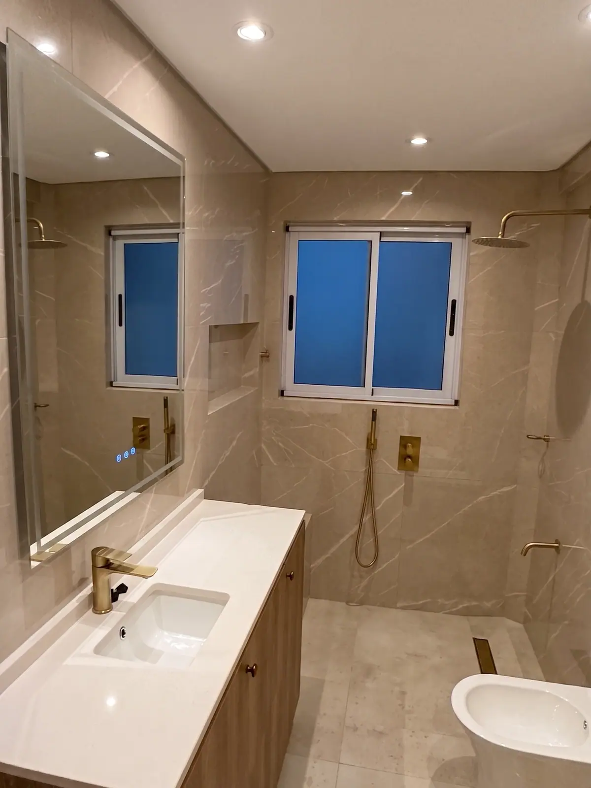 Baño terminado en Recoleta, después de la remodelación